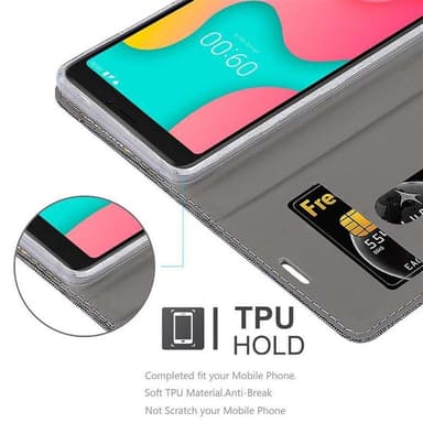 WIKO Y60 lommebokdeksel etui (grå)