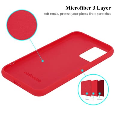 Xiaomi RedMi 10 silikondeksel case (rød)