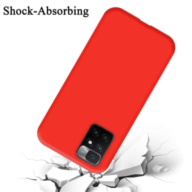Xiaomi RedMi 10 silikondeksel case (rød)