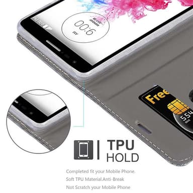 LG G3 MINI / G3 S lommebokdeksel etui (grå)