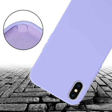 Deksel iPhone X / XS med Halskjede (lilla)