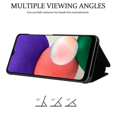 Samsung Galaxy A22 5G lommebokdeksel etui (svart)