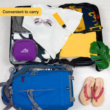 Sammenleggbar ryggsekk 36L unisex vanntett (lilla)
