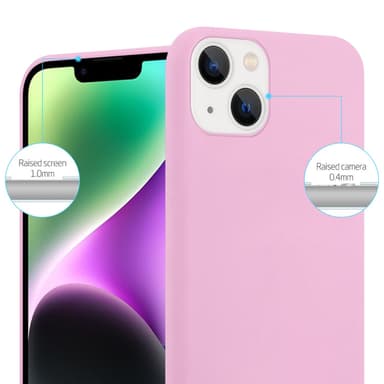 Deksel iPhone 14 Silikon cover (rosa)