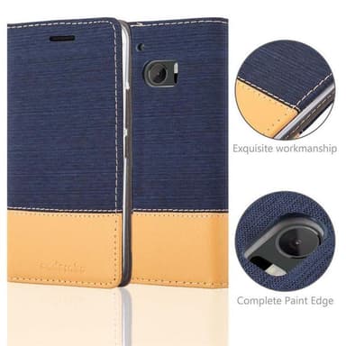 HTC ONE M10 lommebokdeksel etui (blå)