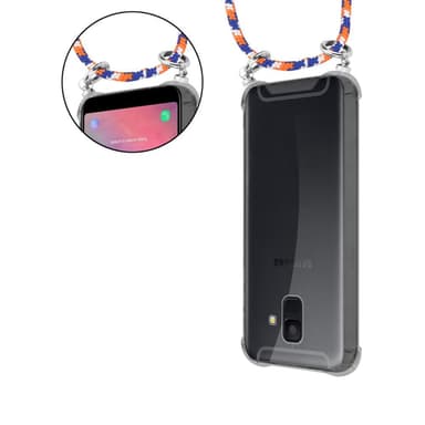 Samsung Galaxy A6 2018 Deksel med Halskjede (blå)