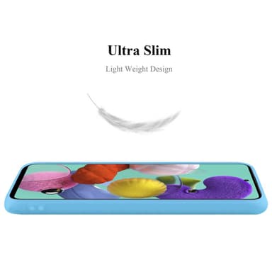 Deksel Samsung Galaxy A51 5G Silikon cover (blå)