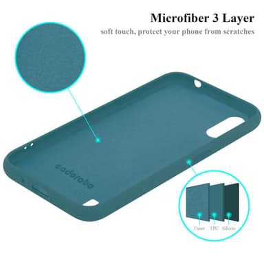 Samsung Galaxy A01 silikondeksel case (grønn)