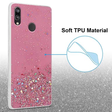 Huawei P20 LITE 2018 / NOVA 3E Silikondeksel Glitter