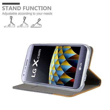 LG X CAM lommebokdeksel etui (grå)