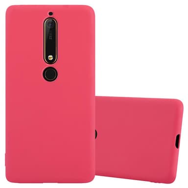 Deksel Nokia 6.1 Silikon cover (rød)
