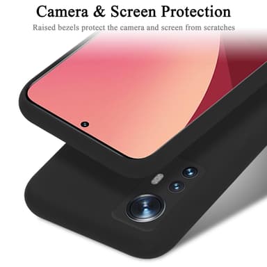 Xiaomi 12 / 12X silikondeksel case (svart)