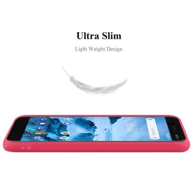 Deksel Nokia 6.1 Silikon cover (rød)