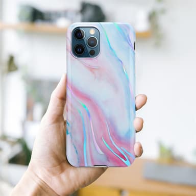 iPhone 12 PRO MAX lommebokdeksel etui (hvit)
