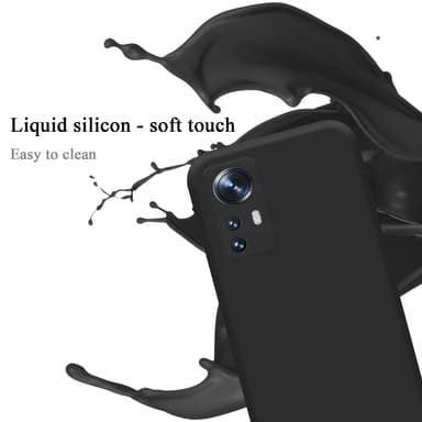 Xiaomi 12 / 12X silikondeksel case (svart)