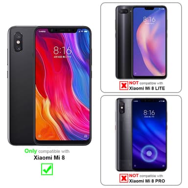 Xiaomi Mi 8 Deksel Etui Case (svart)