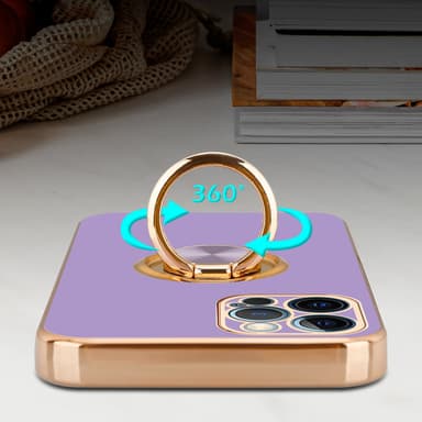 iPhone 12 PRO MAX silikondeksel case (lilla)