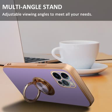 iPhone 12 PRO MAX silikondeksel case (lilla)