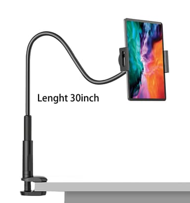 Fleksibel svanehalsholder for nettbrett og mobiltelefon