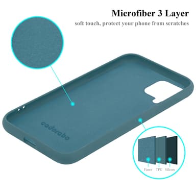 Samsung Galaxy A12 / M12 silikondeksel case (grønn)