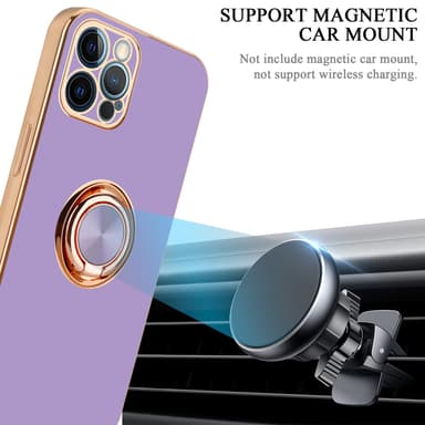 iPhone 12 PRO MAX silikondeksel case (lilla)