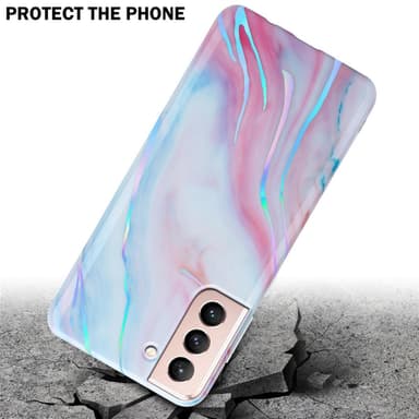 Samsung Galaxy S21 5G lommebokdeksel etui (hvit)