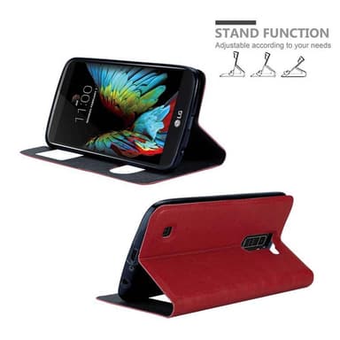 LG K10 2016 lommebokdeksel cover (rød)