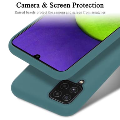 Samsung Galaxy A12 / M12 silikondeksel case (grønn)