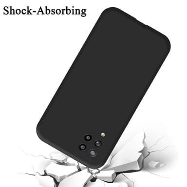 Samsung Galaxy A42 4G silikondeksel case (svart)