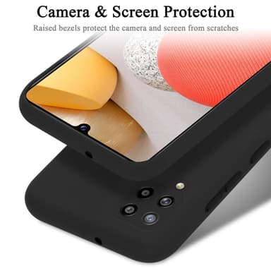 Samsung Galaxy A42 4G silikondeksel case (svart)