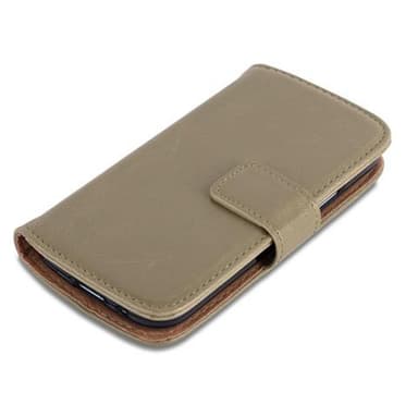 Samsung Galaxy S4 MINI lommebokdeksel etui (brun)