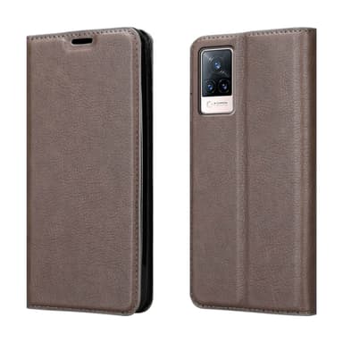 Vivo V21 4G / 5G lommebokdeksel case (brun)