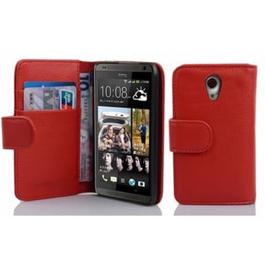 HTC Desire 700 lommebokdeksel etui (rød)