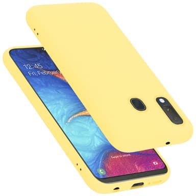 Samsung Galaxy A10e / A20e silikondeksel case (gul)