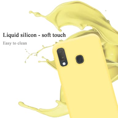Samsung Galaxy A10e / A20e silikondeksel case (gul)