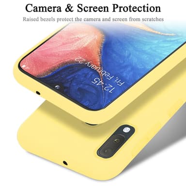 Samsung Galaxy A10e / A20e silikondeksel case (gul)