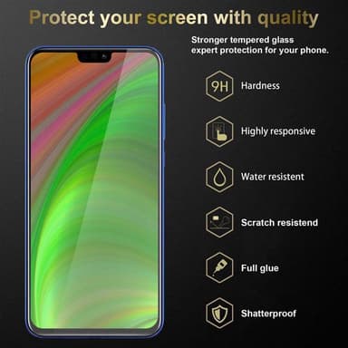 Honor 8X Skjermbeskytter Skärmskydd (svart)