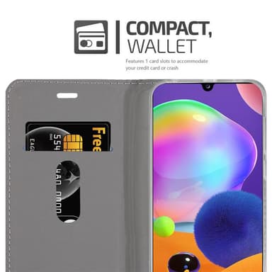Samsung Galaxy A31 lommebokdeksel etui (grå)
