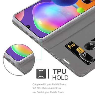 Samsung Galaxy A31 lommebokdeksel etui (grå)