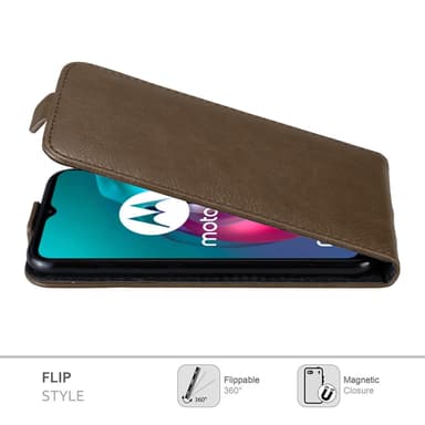 Motorola MOTO G10 / G30 deksel flip cover (brun)