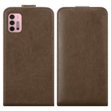 Motorola MOTO G10 / G30 deksel flip cover (brun)