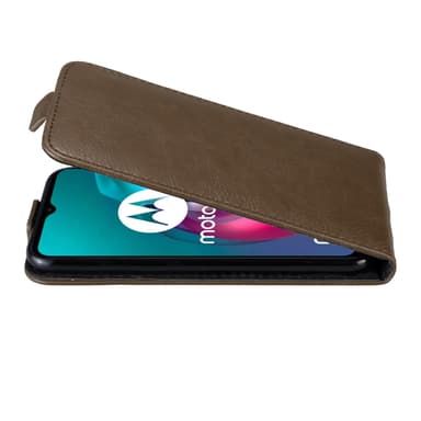 Motorola MOTO G10 / G30 deksel flip cover (brun)
