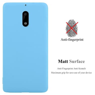 Deksel Nokia 6 2017 Silikon cover (blå)