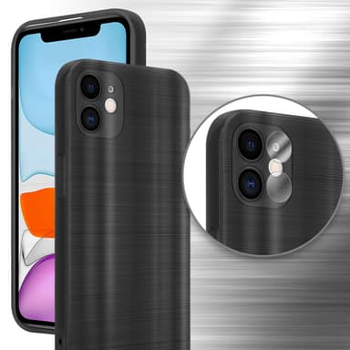 iPhone 11 Silikondeksel Beskyttelse (svart)