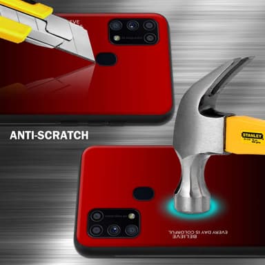 Deksel Samsung Galaxy M31 Case Cover (Svart)
