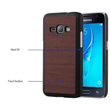 Samsung Galaxy J1 2016 Hardt Deksel Case (brun)