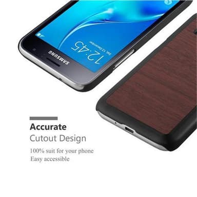 Samsung Galaxy J1 2016 Hardt Deksel Case (brun)