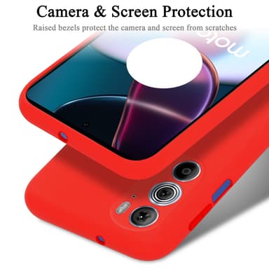 Motorola EDGE 30 PRO / EDGE+ silikondeksel case (rød)