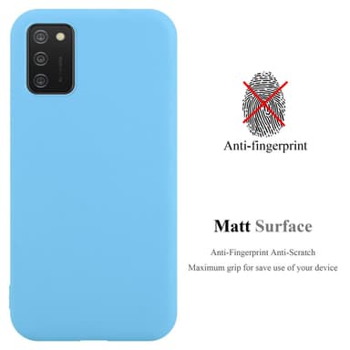 Deksel Samsung Galaxy A02s Silikon cover (blå)
