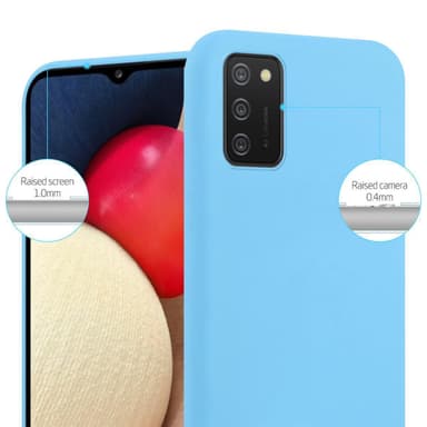 Deksel Samsung Galaxy A02s Silikon cover (blå)